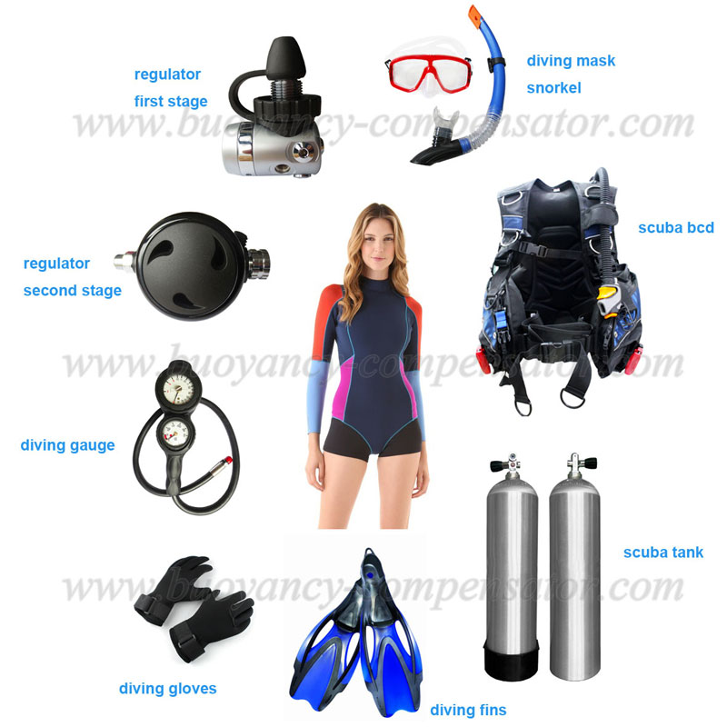 full set diving equipments